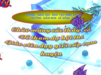 Bài giảng Khám phá khoa học Lớp Lá - Đề tài: Động vật sống dưới nước - Nguyễn Thị Xinh