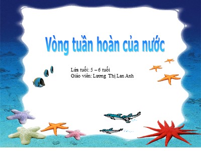 Bài giảng Khám phá khoa học Lớp Lá - Đề tài: Vòng tuần hoàn của nước - Lương Thị Lan Anh