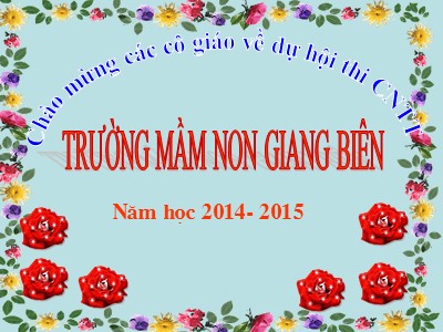 Bài giảng Khám phá môi trường Lớp Mầm - Đề tài: Cây bưởi - Nguyễn Thị Mỵ