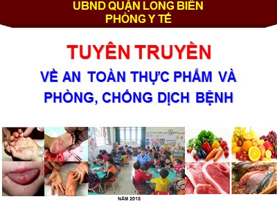 Bài giảng Tuyên truyền Về an toàn thực phậm và phòng chống dịch bệnh Khối Mầm non