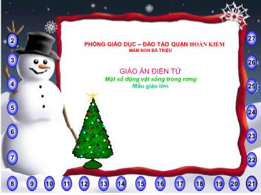 Giáo án điện tử Khám phá môi trường xung quang Lớp Lá - Đề tài: Một số động vật sống trong rừng - Trường Mầm non Bà Triệu