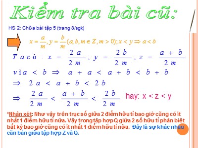 Bài giảng Đại số Lớp 7 - Tiết 2: Cộng, trừ số hữu tỉ - Năm học 2017-2018