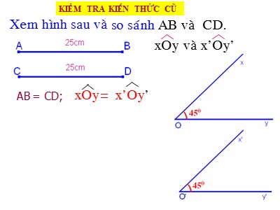 Bài giảng Hình học Khối 7 - Tiết 20: Hai tam giác bằng nhau