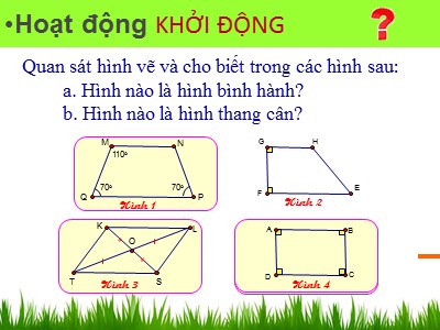 Bài giảng Hình học Lớp 8 - Tiết 16, Bài 9: Hình chữ nhật