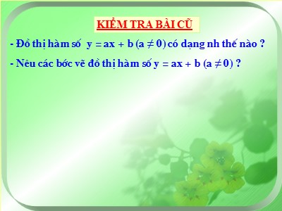 Bài giảng Hình học Lớp 9 - Tiết 25: Đường thẳng song song và đường thẳng cắt nhau