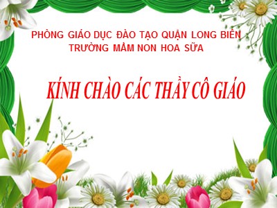 Bài giảng Làm quen văn học Lớp Lá - Đề tài: Truyện Sự tích hoa mào gà - Nguyễn Thị Lệ Quyên