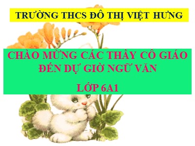 Bài giảng Ngữ văn Lớp 6 - Bài 11: Cum danh từ - Trường THCS Đô thị Việt Hưng