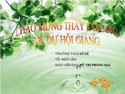 Bài giảng Ngữ văn Lớp 6 - Tiết 104, Bài 26: Cô Tô - Đỗ Thị Phương Mai