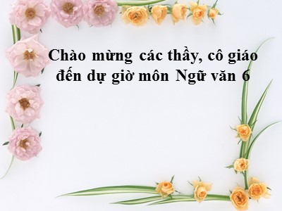 Bài giảng Ngữ văn Lớp 6 - Tiết 23: Chữa lỗi dùng từ