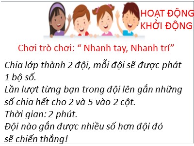 Bài giảng Số học Lớp 6 - Bài 11: Dấu hiệu chia hết cho 2 và 5 - Nguyễn Hoài Anh