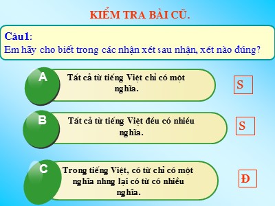 Bài giảng Tiếng việt Lớp 6 - Bài 6: Chữa lỗi dùng từ