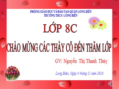 Bài giảng Đại số Lớp 8 - Tiết 24: Rút gọn phân thức đại số - Năm học 2016-2017 - Nguyễn Thị Thanh Thúy