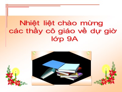 Bài giảng Đại số Lớp 9 - Tiết 40, Bài 5: Giải bài toán bằng cách lập hệ phương trình