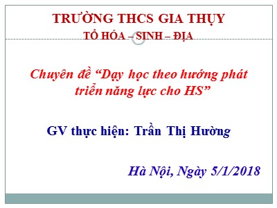 Bài giảng Địa lí Lớp 9 - Bài 31: Vùng Đông Nam Bộ - Năm học 2017-2018 - Trần Thị Hường