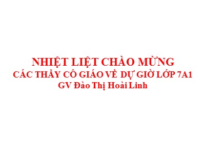 Bài giảng Hình học Lớp 7 - Chương 2, Bài 6: Tam giác cân - Đào Thị Hoài Linh