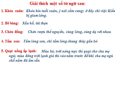 Bài giảng Ngữ văn Lớp 9 - Bài 7: Văn bản Kiều ở lầu Ngưng Bích (Trích Truyện Kiều) - Năm học 2019-2020