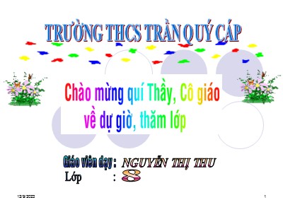 Bài giảng Mĩ thuật Lớp 8 - Tiết 27: Vẽ theo mẫu Tập vẽ dáng người - Nguyễn Thị Thu