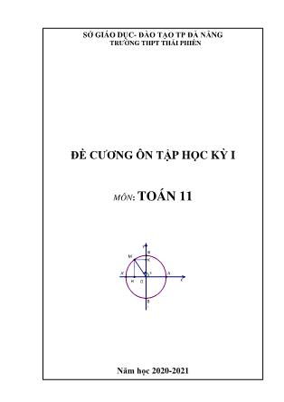 Đề cương ôn tập học kì I môn Toán Lớp 11 - Năm học 2020-2021 - Trường THPT Thái Phiên