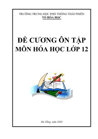 Đề ôn tập môn Hóa học Lớp 12 - Năm học 2019-2020 - Trường THPT Thái Phiên