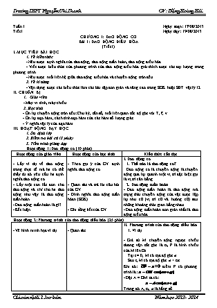 Giáo án Vật lí Lớp 12 - Chương trình cả năm - Đặng Hoàng Hải