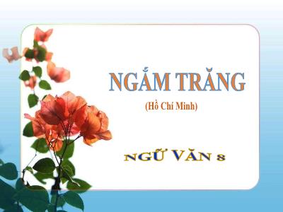 Bài giảng Ngữ Văn Lớp 8 - Bài: Ngắm trăng