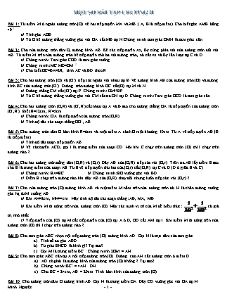 Bài tập ôn tập chương II môn Hình học Lớp 9