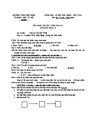 Giáo án Âm nhạc Lớp 8 - Tuần 20 đến 22 - Năm học 2019-2020 - Phạm Thanh Tỉnh