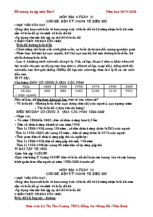 Giáo án Địa lí Khối THCS - Tuần 21+22 - Năm học 2019-2020 - Lê Thị Thu