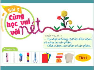 Bài giảng Mĩ thuật Lớp 2 - Bài 3: Cùng học vui với nét (Tiết 1)