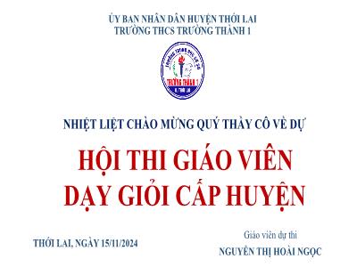 Bài giảng môn KHTN 6 - Chương VII: Đa dạng thế giới sống - Tiết 43+44, Bài 25: Hệ thống phân loại sinh vật (Nguyễn Thị Hoài Ngọc)