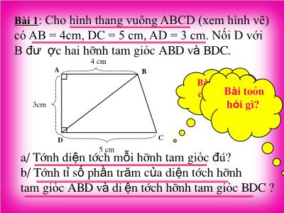 Bài giảng Toán 5 - Ôn tập về giải toán (Lưu Hồ Lê)