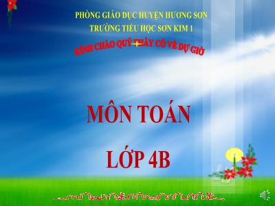 Bài giảng Toán Lớp 4 - Bài 10: Làm trò số đến hàng trăm nghìn