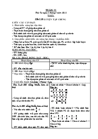 Kế hoạch bài dạy Chương trình Lớp 4 - Tuần 22 năm học 2021-2022 (Đoàn Thị Mai Hoa)
