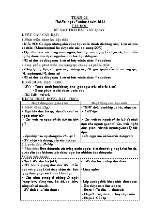 Kế hoạch bài dạy Chương trình Lớp 4 - Tuần 23 năm học 2021-2022 (Nguyễn Thị Bình)