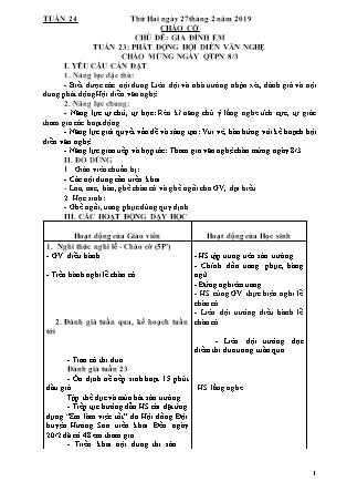 Kế hoạch bài dạy Chương trình Lớp 4 - Tuần 24 năm học 2022-2023 (Đoàn Thị Mai Hoa)