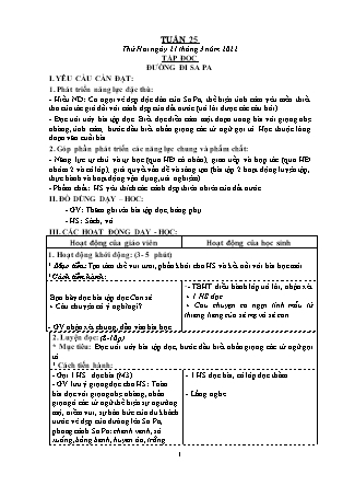 Kế hoạch bài dạy Chương trình Lớp 4 - Tuần 25 năm học 2021-2022 (Nguyễn Thị Bình)