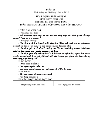 Kế hoạch bài dạy Chương trình Lớp 5 - Tuần 16 năm học 2022-2023 (Nguyễn Hồng Thái)