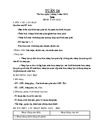Kế hoạch bài dạy Chương trình Lớp 5 - Tuần 17 năm học 2022-2023 (Đinh Thị Hồng Thúy)