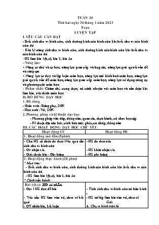 Kế hoạch bài dạy Chương trình Lớp 5 - Tuần 20 năm học 2022-2023 (Nguyễn Hồng Thái)
