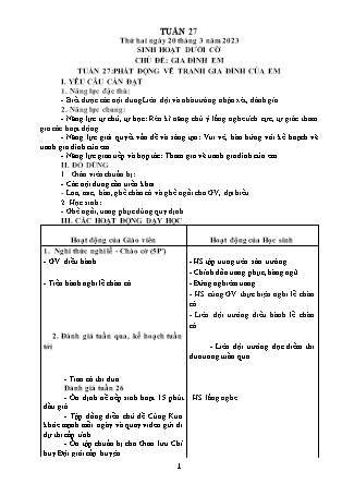 Kế hoạch bài dạy Chương trình Lớp 5 - Tuần 27 năm học 2022-2023 (Đinh Thị Hồng Thúy)