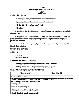 Kế hoạch bài dạy Chương trình Lớp 5 - Tuần 3 năm học 2022-2023 (Nguyễn Hồng Thái)