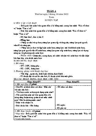 Kế hoạch bài dạy Chương trình Lớp 5 - Tuần 4 năm học 2022-2023 (Nguyễn Hồng Thái)