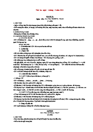 Kế hoạch bài dạy Giáo án Lớp 1 - Tuần 33 năm học 2020-2021 (Trần Thị Lương Hiền)