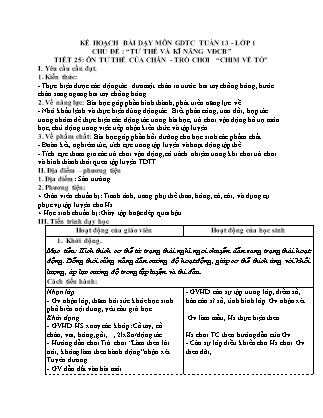 Kế hoạch bài dạy môn Giáo dục Thể chất Lớp 1 đến Lớp 5 - Tuần 13 năm học 2022-2023 (Nguyễn Thành Trung)