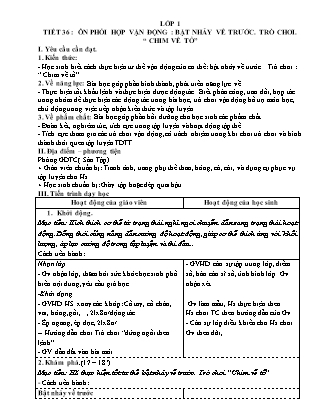 Kế hoạch bài dạy môn Giáo dục Thể chất Lớp 1 đến Lớp 5 - Tuần 19 năm học 2022-2023 (Đinh Nho Quân)