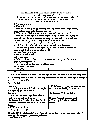 Kế hoạch bài dạy môn Giáo dục Thể chất Lớp 1 đến Lớp 5 - Tuần 7 năm học 2022-2023 (Nguyễn Thành Trung)