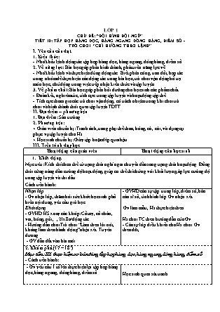 Kế hoạch bài dạy môn Giáo dục Thể chất Lớp 1 đến Lớp 5 - Tuần 5 năm học 2022-2023 (Đinh Nho Quân)