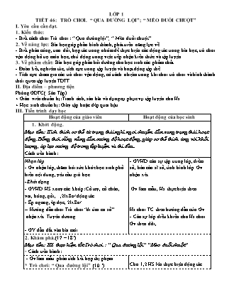 Kế hoạch bài dạy môn Giáo dục Thể chất Lớp 1 đến Lớp 5 - Tuần 24 năm học 2022-2023 (Đinh Nho Quân)