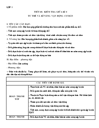 Kế hoạch bài dạy môn Giáo dục Thể chất Lớp 1 đến Lớp 5 - Tuần 25 năm học 2022-2023 (Đinh Nho Quân)