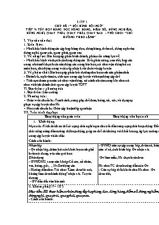Kế hoạch bài dạy môn Giáo dục Thể chất Lớp 1 đến Lớp 5 - Tuần 5 năm học 2022-2023 (Nguyễn Thành Trung)